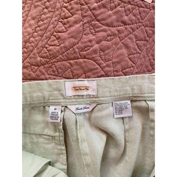 Irish Linen Shorts Green - Picture 5 of 5